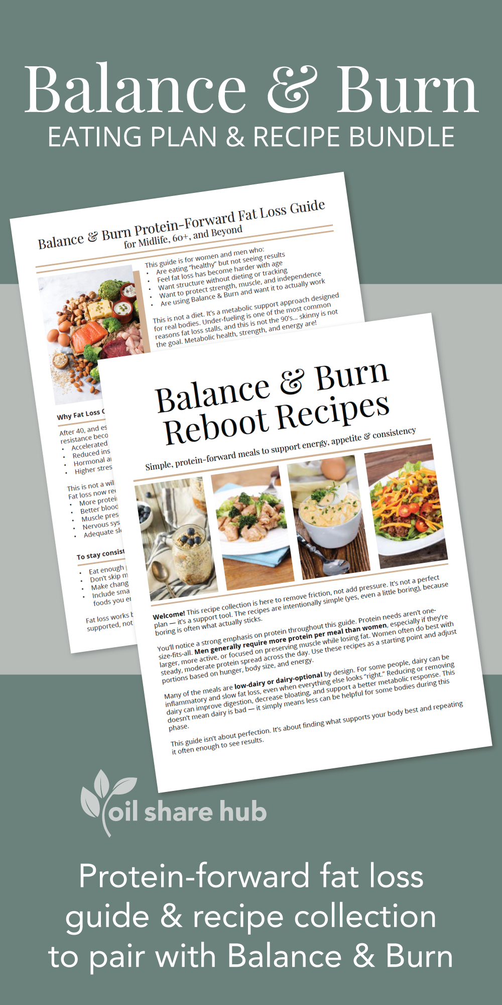 Balance & Burn Nutrition Guide & Recipe Collection - Digital Download