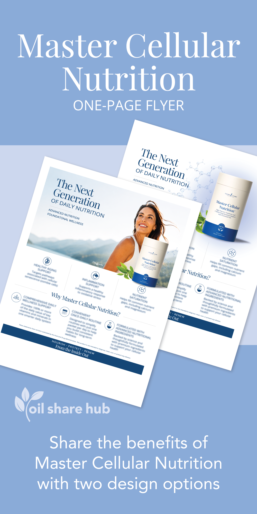 Master Cellular Nutrition One-Page Flyer - Digital Download