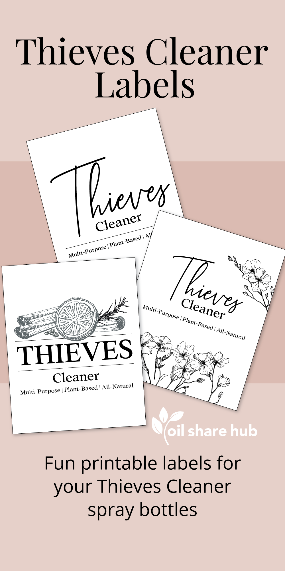 Thieves Cleaner Labels - PDF Download