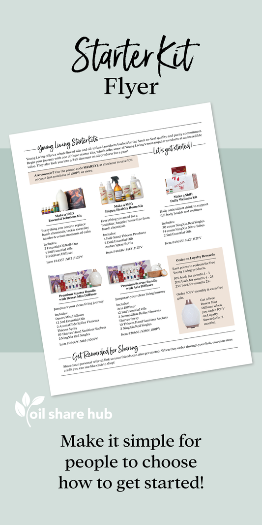 Young Living Starter Kit Flyer - PDF Download