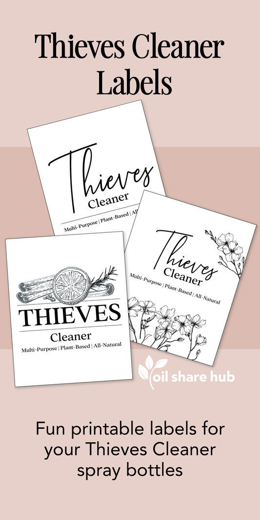 Thieves Cleaner Labels - PDF Download